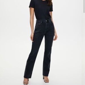 AGOLDE Lana Straight Jeans black wash
